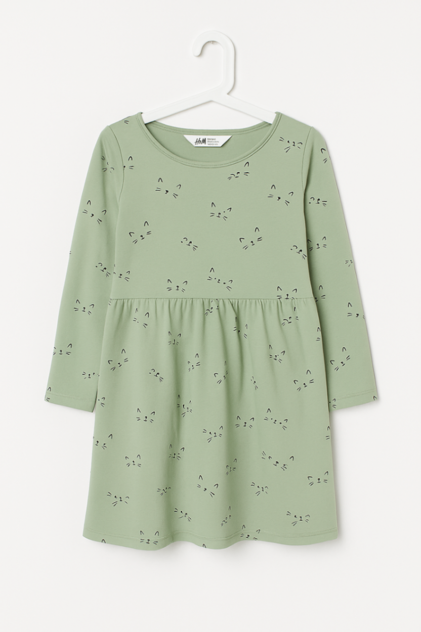 H&M Dress 4-6 years Light green