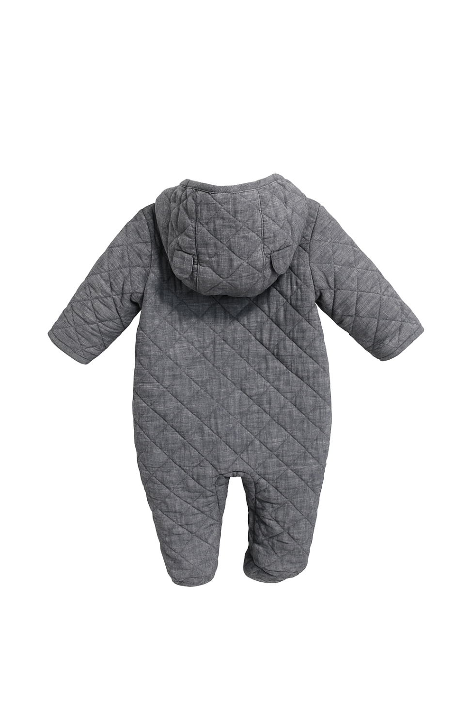 GAP Quilted Chambray Bear One-Piece 3-6 Months