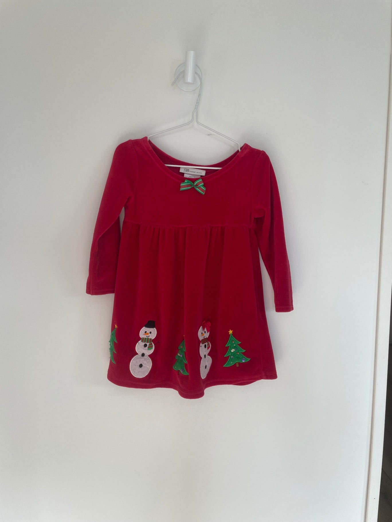 Bonnie Jean Dress 3 years Red velvet