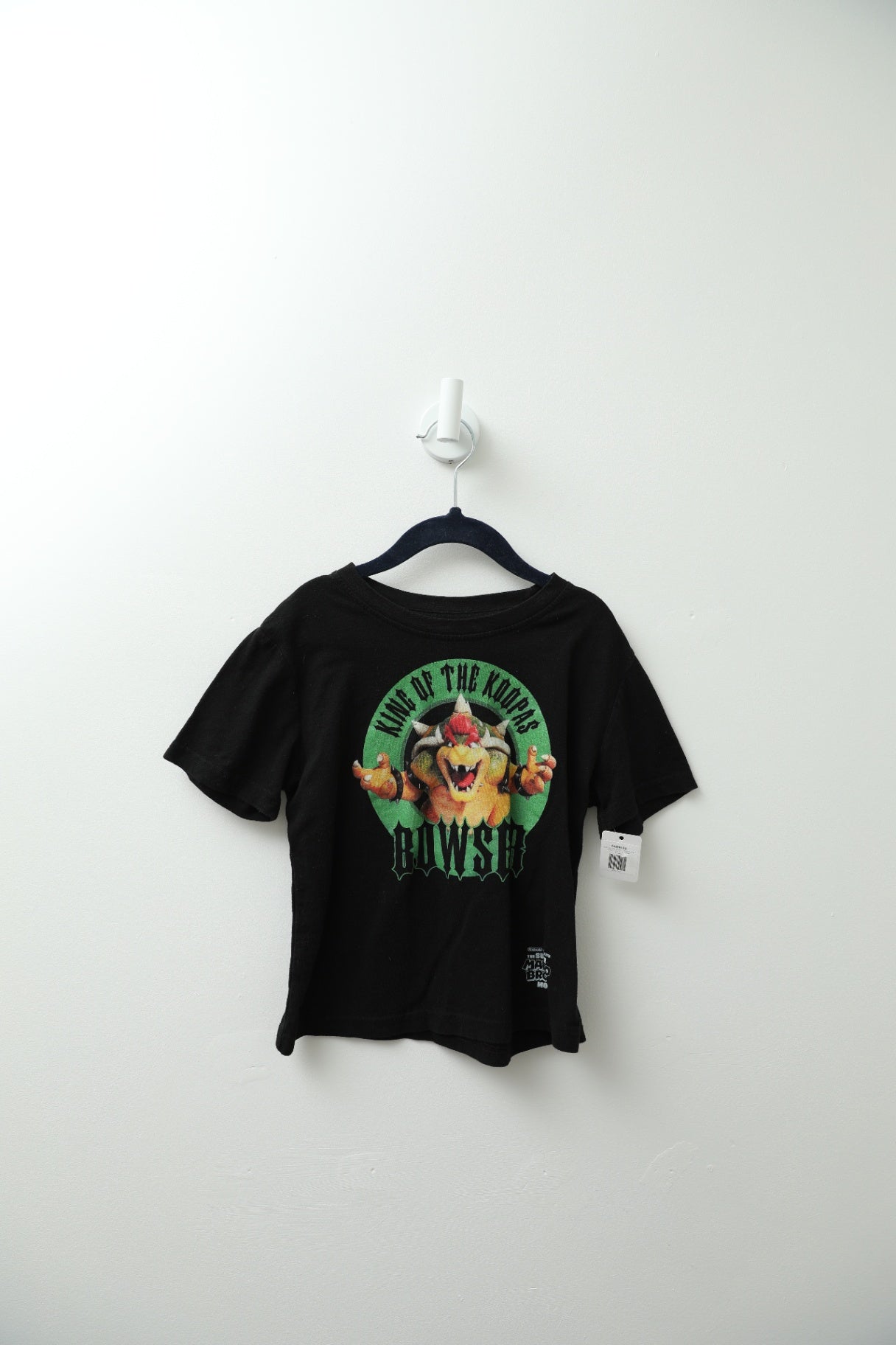 Super Mario Bros Bowser T-Shirt 6-7 years Black