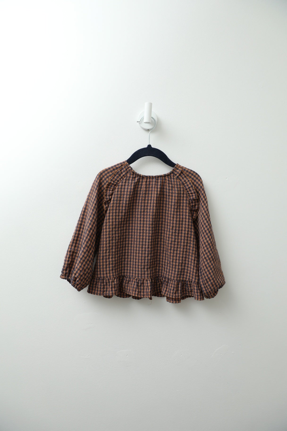 Zara Top 3-4 years Brown and black checkered