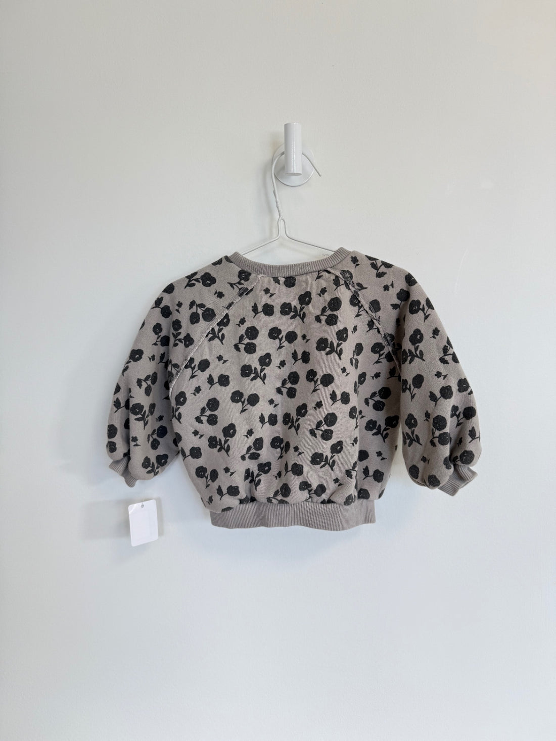 Zara Sweater 12-18 months Grey floral
