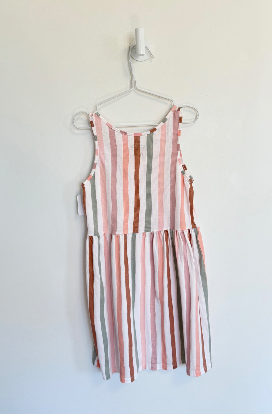 H&M Dress 6-8 years pastel stripe