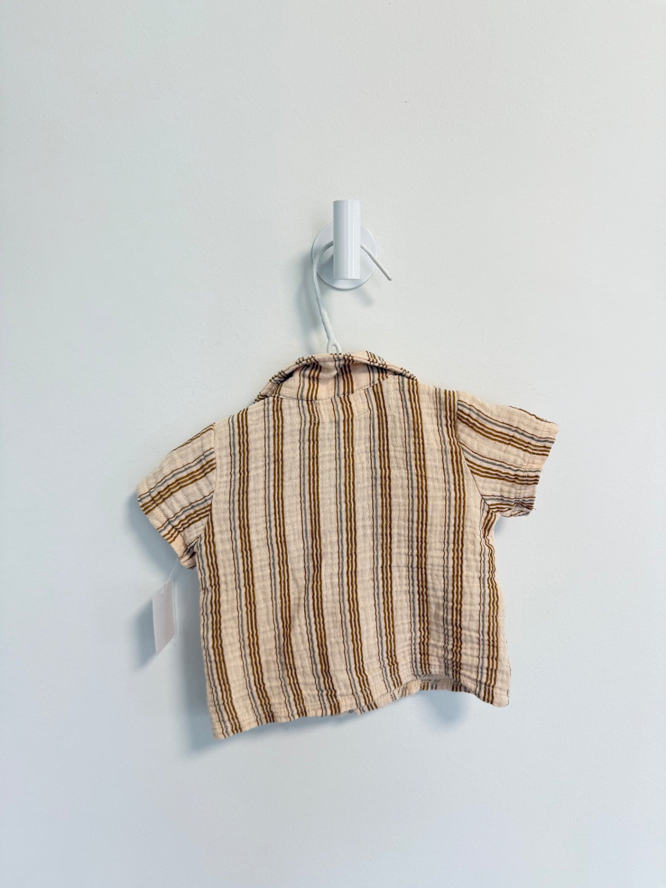 Rabbit + Bear 2 pc set 0-3 months Beige/Brown stripe