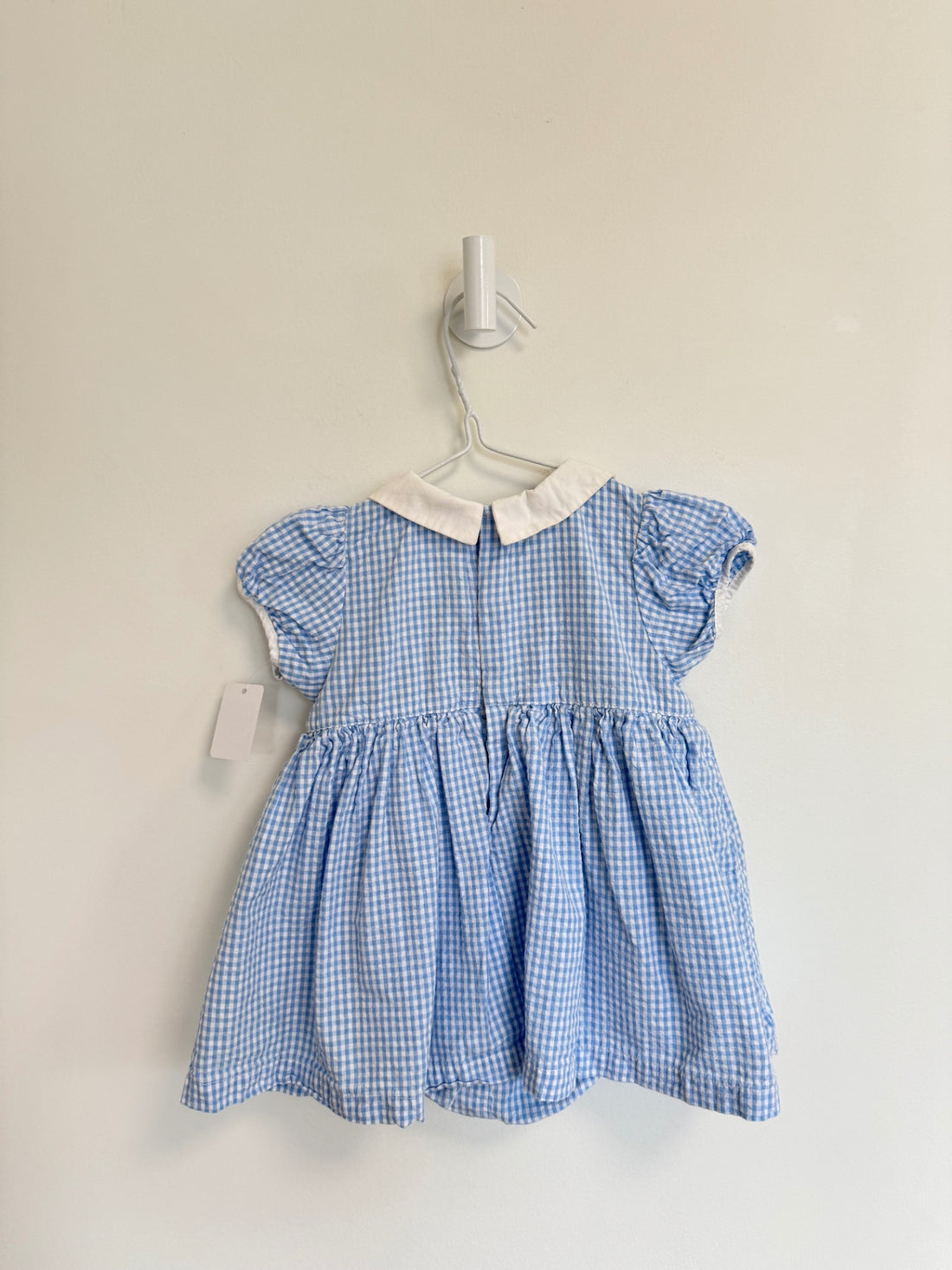 H&M Dress 6-9 months Blue/White checkered