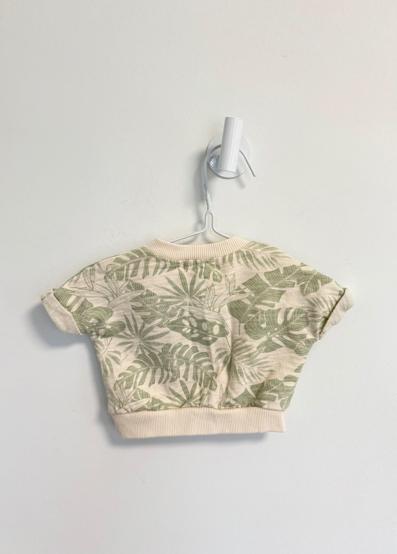 Rabbit + Bear 2 pc set 0-3 months Palm leaves