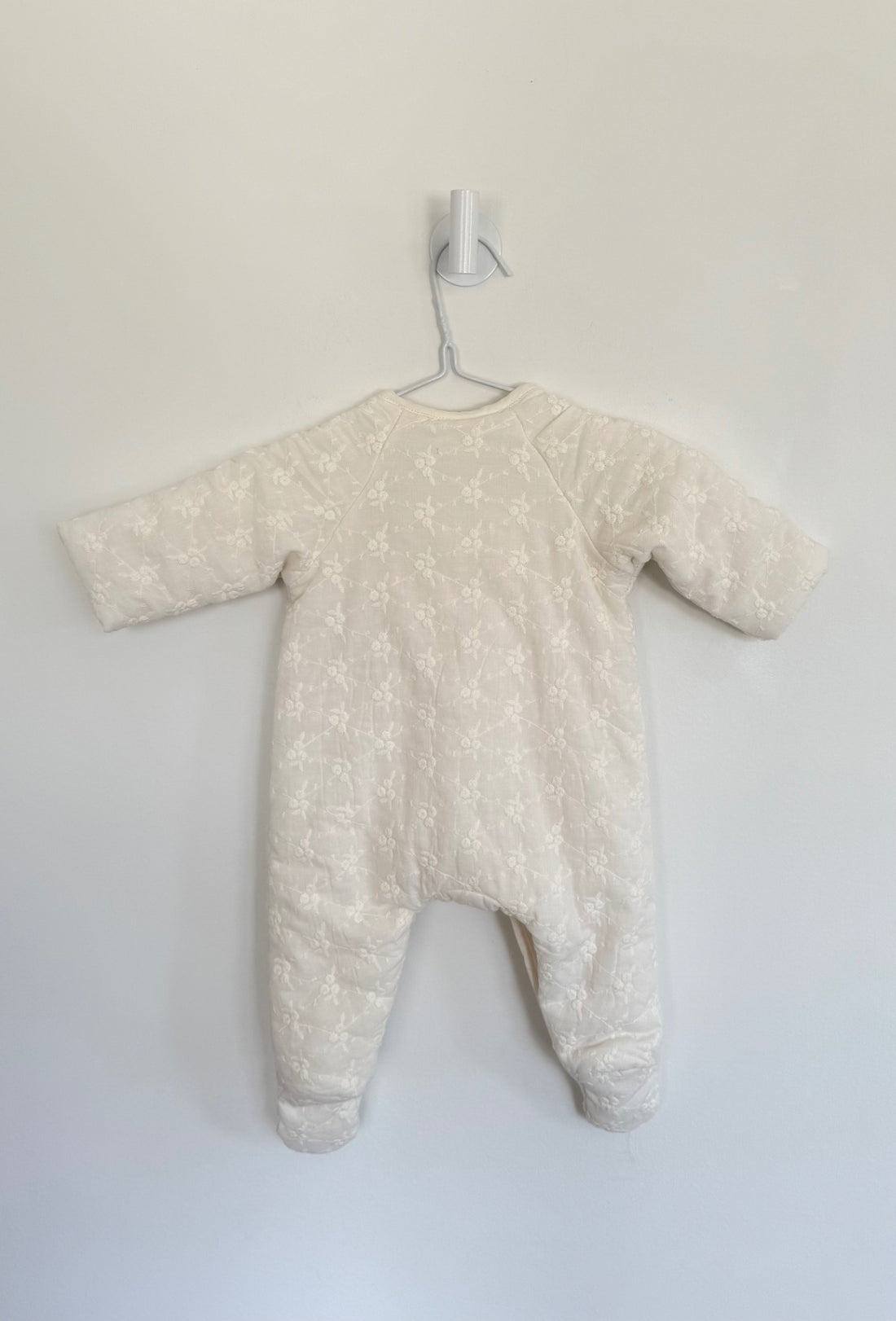 Zara Outerwear- Bunting Suit 1-3 months white