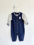 GAP Romper 6-12 months Navy blue and gray