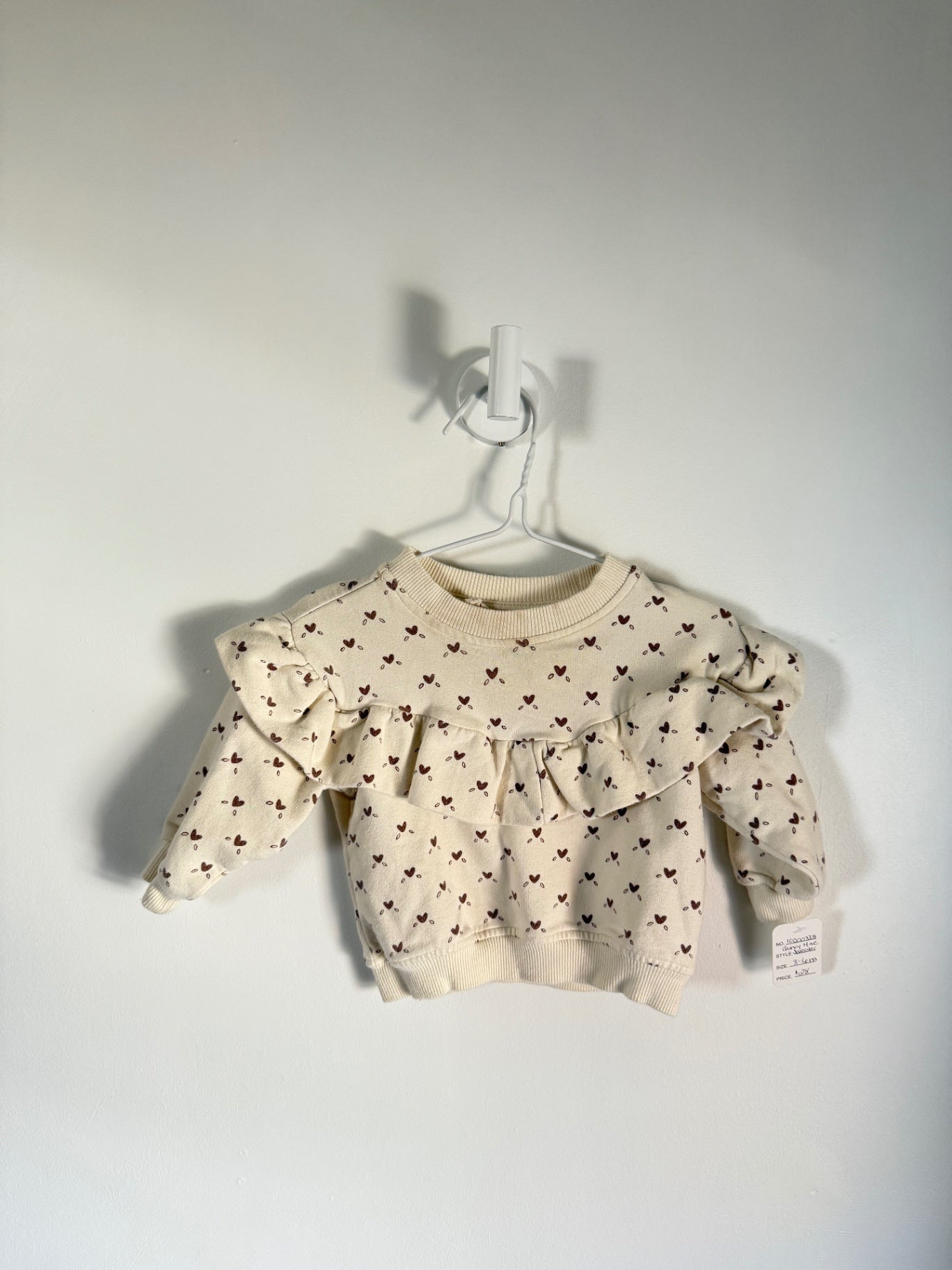 Quincy Mae Sweater 3-6 months Cream
