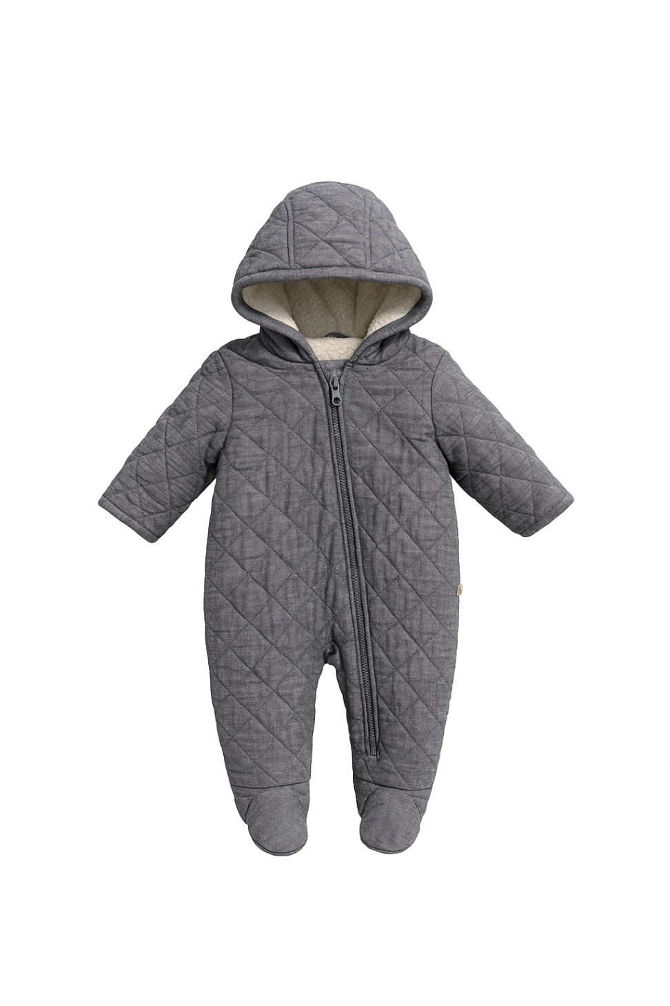GAP Quilted Chambray Bear One-Piece 3-6 Months