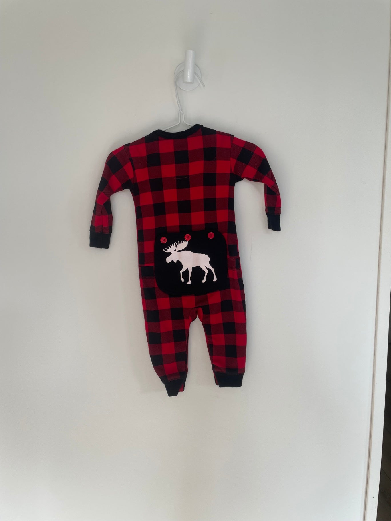 Little Blue House Onesie 3-6 months Red and black