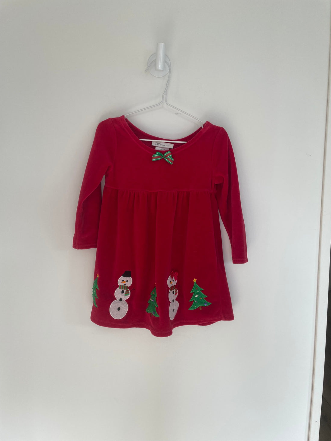 Bonnie Jean Dress 3 years Red velvet
