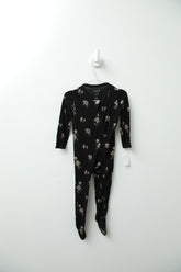 Kyte Onesie 12-18 months Black w/ floral