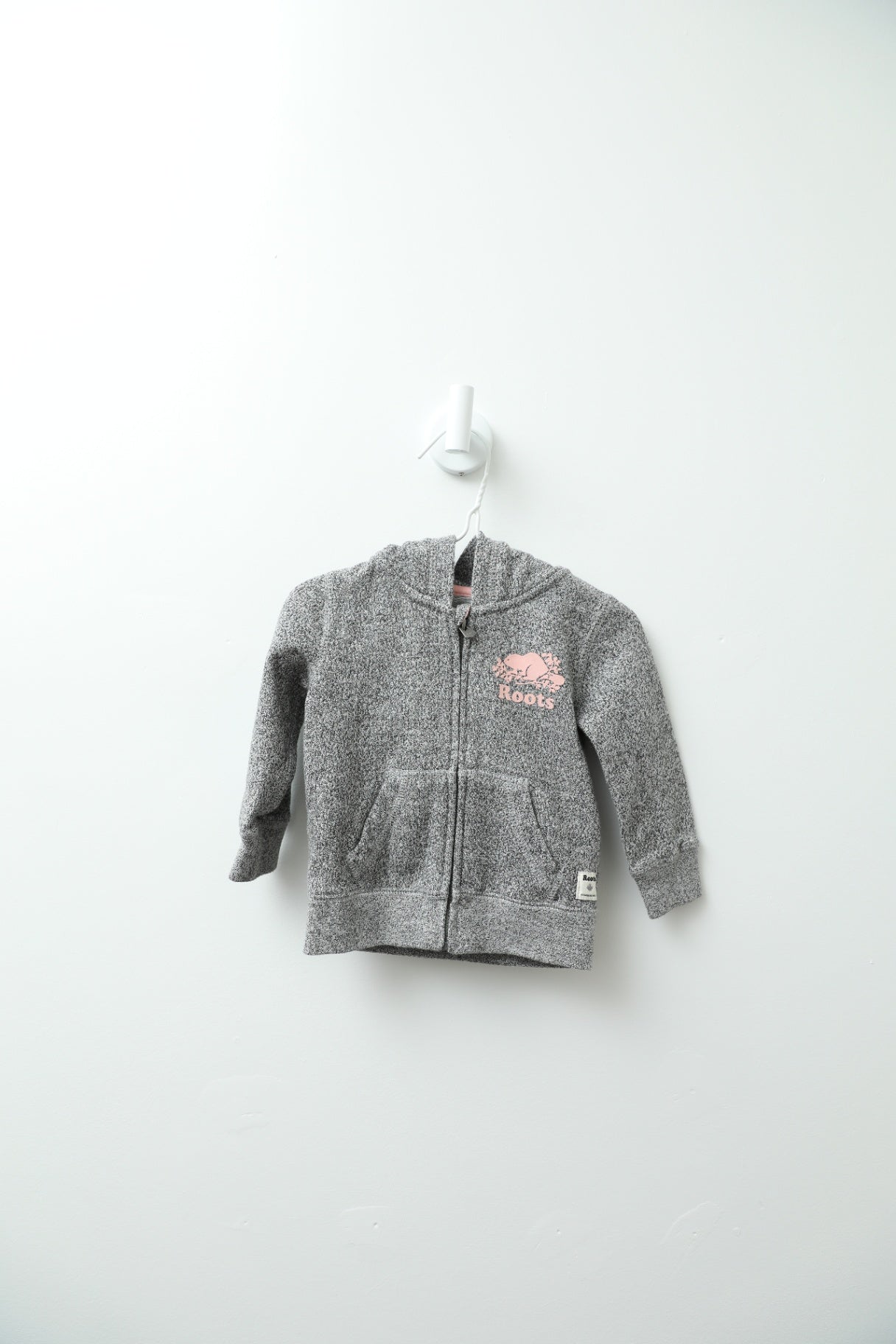 Roots Zip up Hoodie 6-12 months grey
