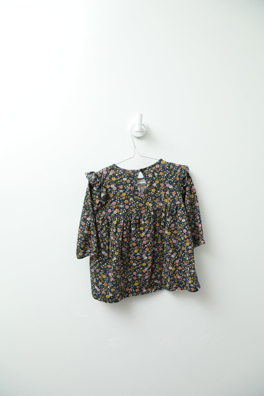 H &amp; M Dress 9-12 months Navy floral