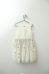 H & M Dress 4-5 Years Ivory/Gold