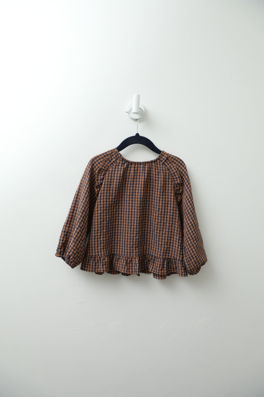 Zara Top 3-4 years Brown and black checkered