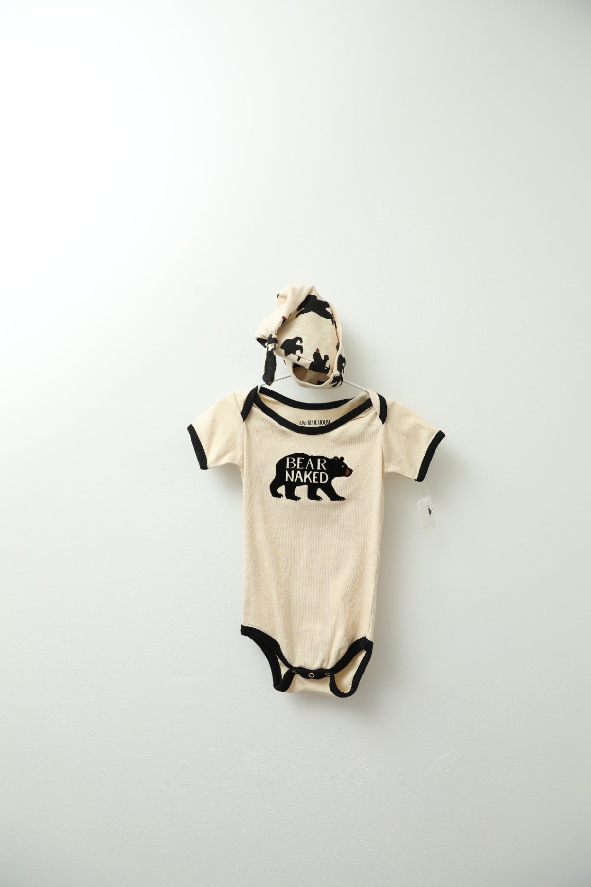 Blue House onesie + hat 12-18 months