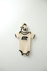 Blue House onesie + hat 12-18 months