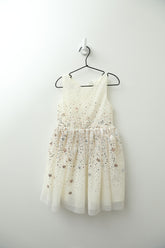 H & M Dress 4-5 Years Ivory/Gold