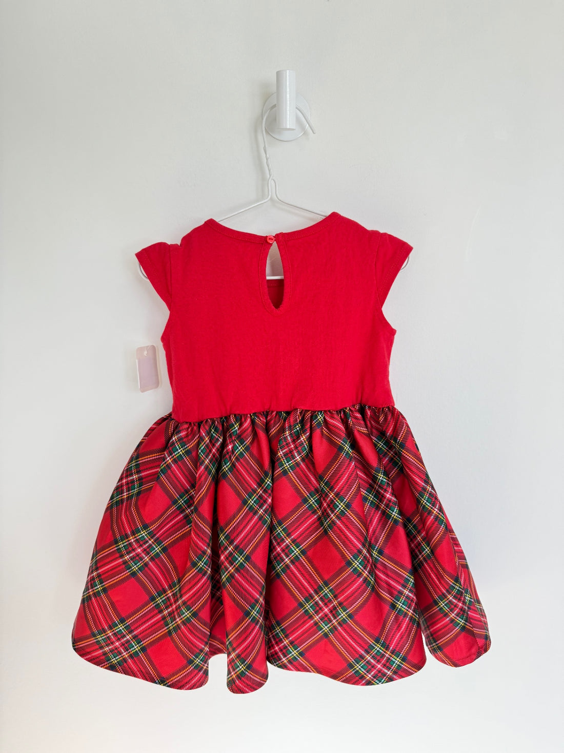 H&amp;M Dress 1.5-2 years Red w/ plaid