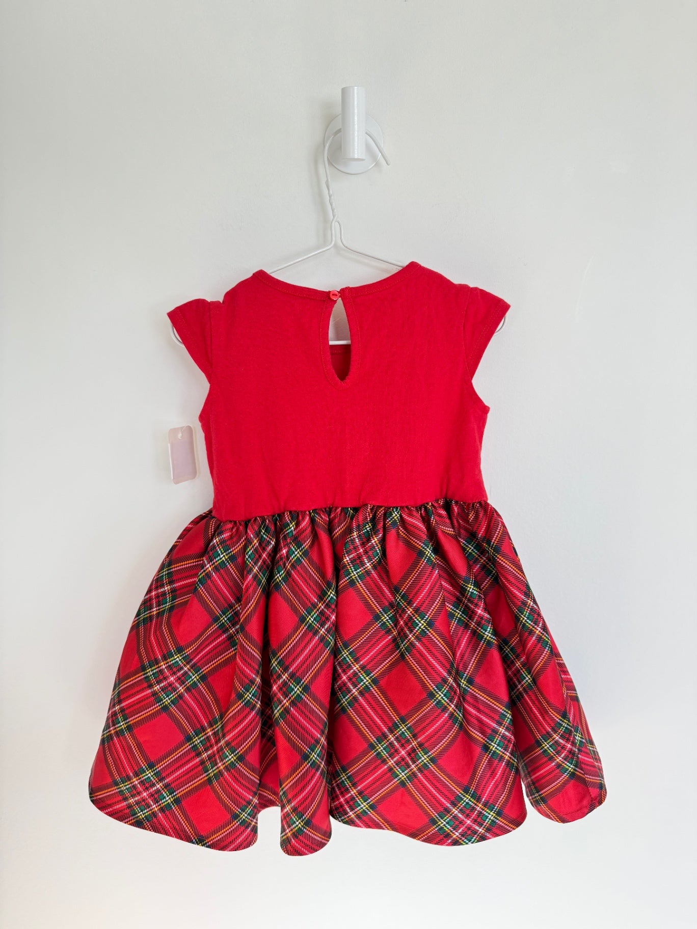 H&amp;M Dress 1.5-2 years Red w/ plaid