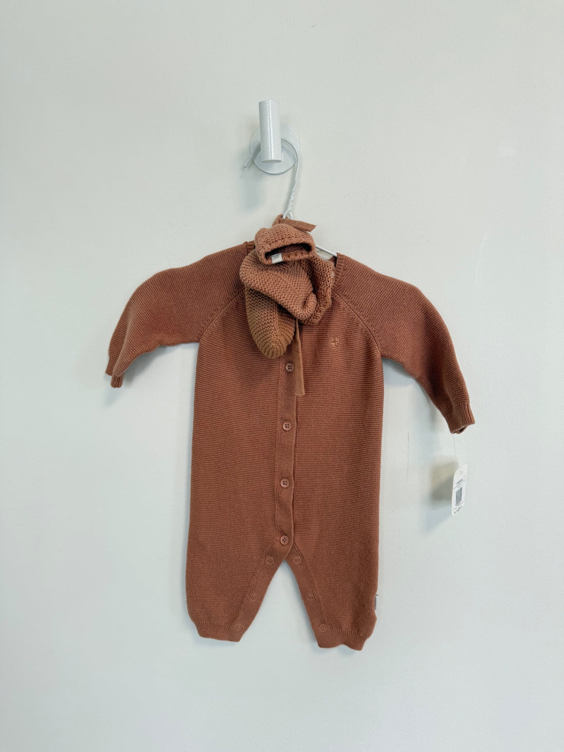 Noppies Onesie/ romper w/booties 1-2months Mauve