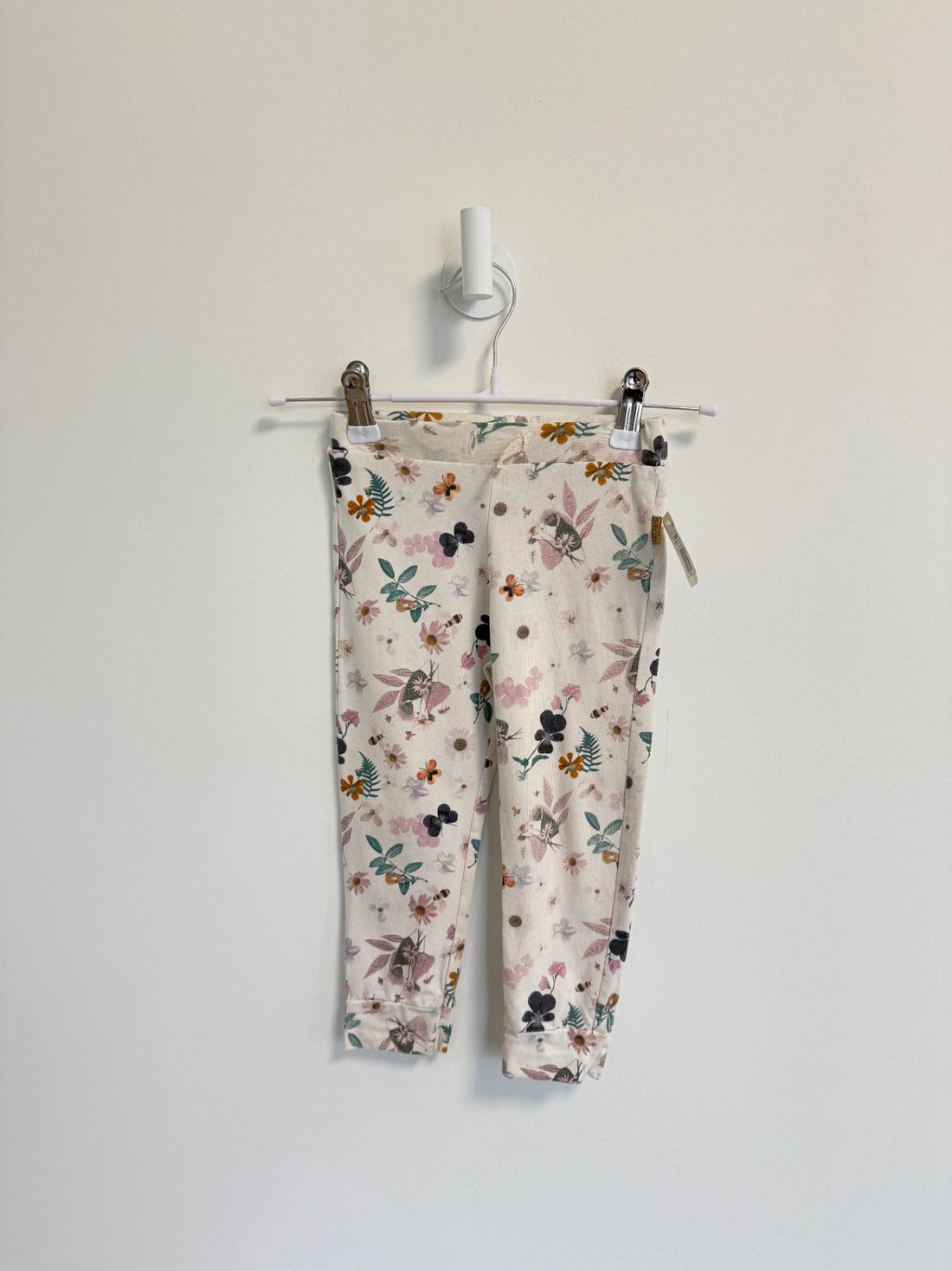 Noppies Pants 12-18 months Cream with multicolor floral prin