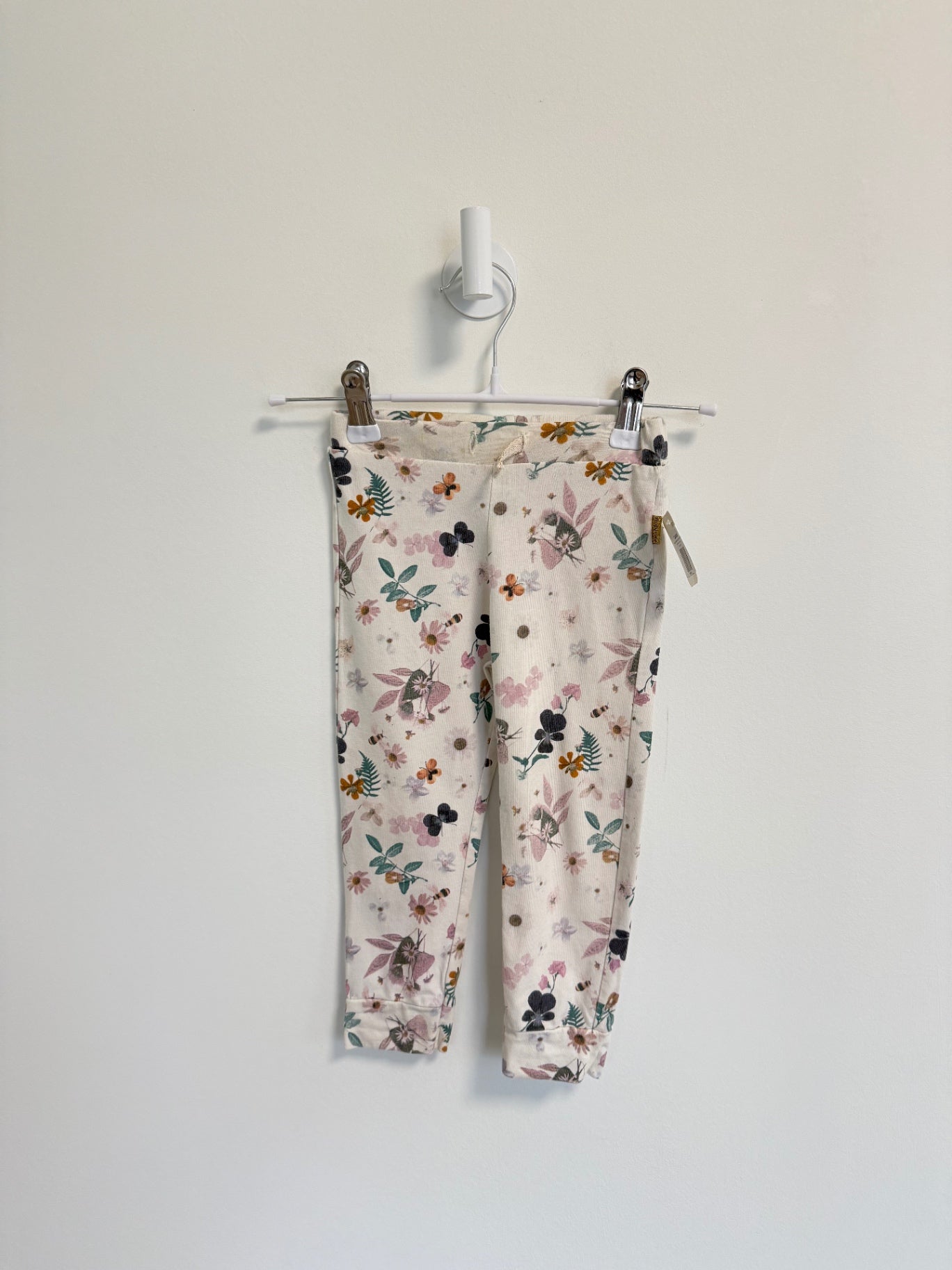 Noppies Pants 12-18 months Cream with multicolor floral prin