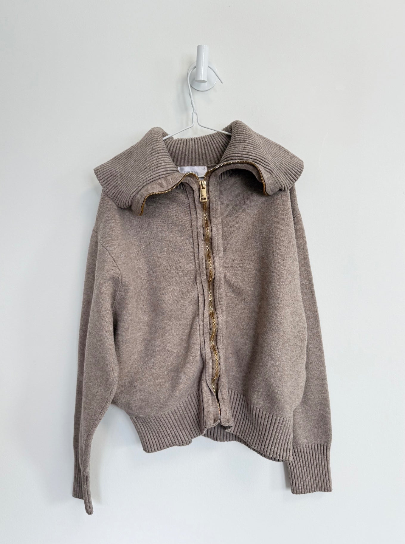 Zara Zip up Hoodie 13-14 Years Beige