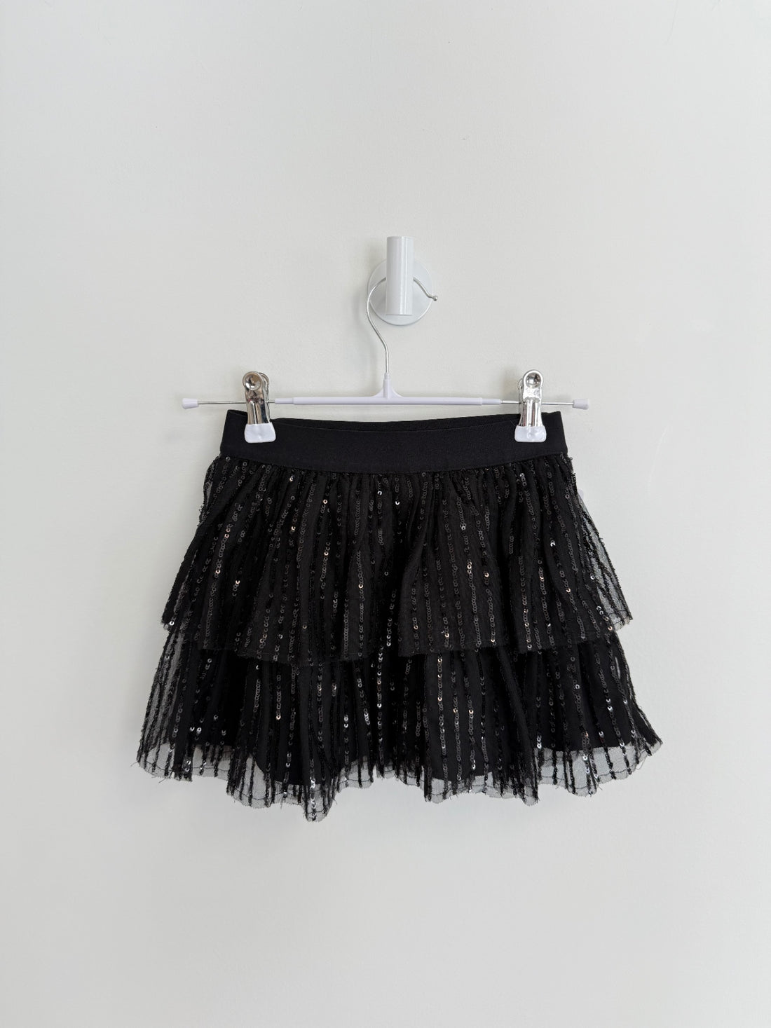 GAP Skirt XS (6) black sparkle
