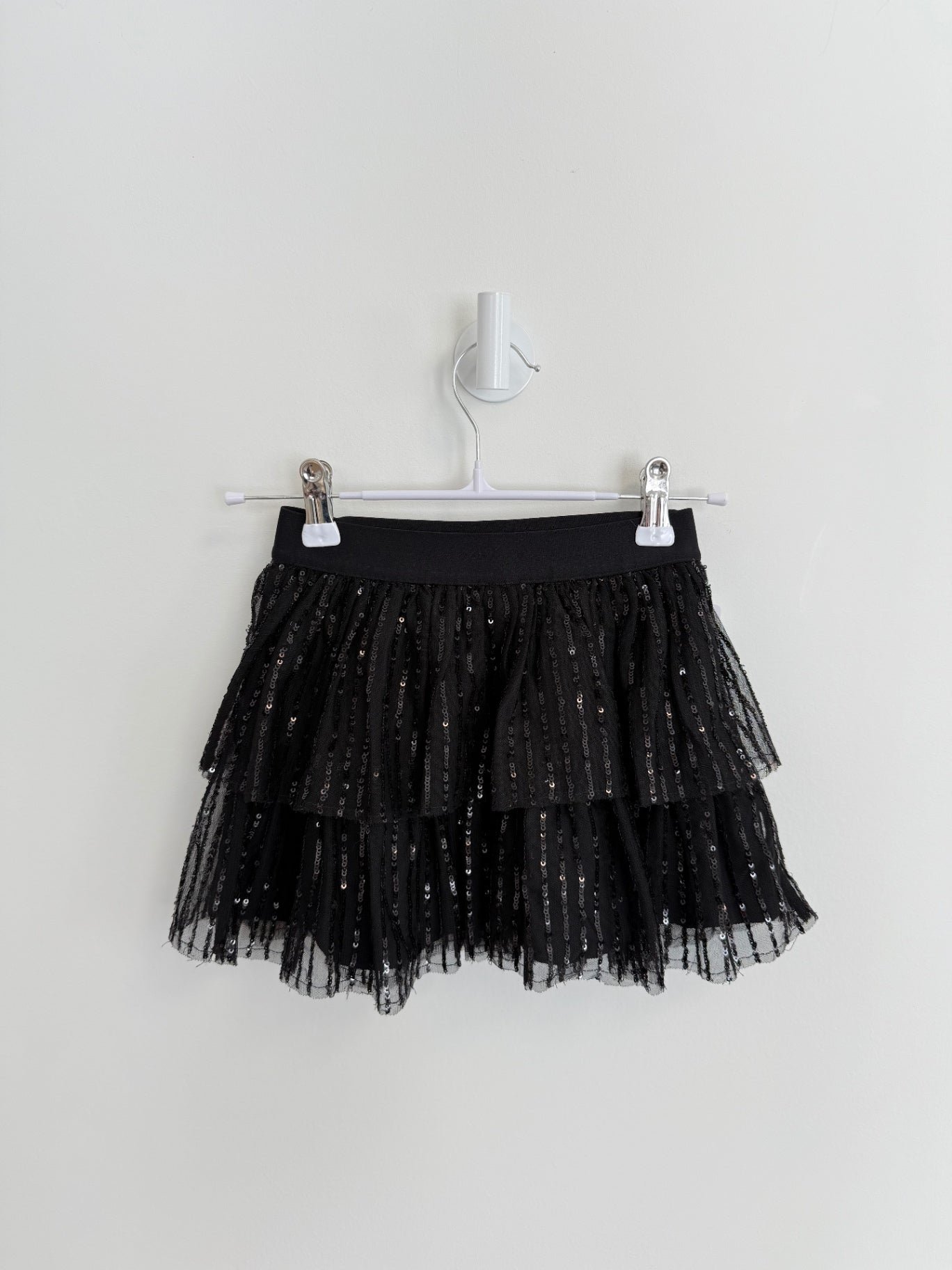 GAP Skirt XS (6) black sparkle