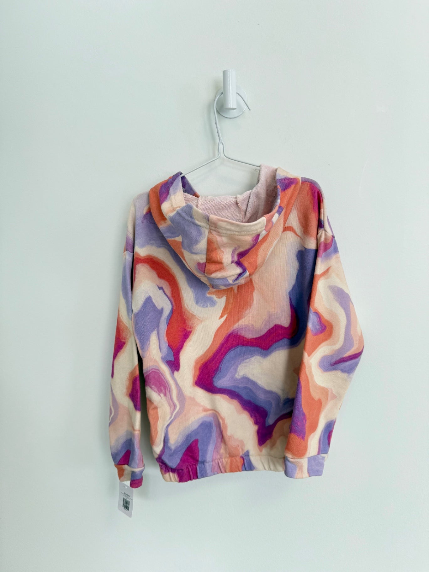 Deux par Deux Zip up Hoodie 6 years Pink/purple/orange