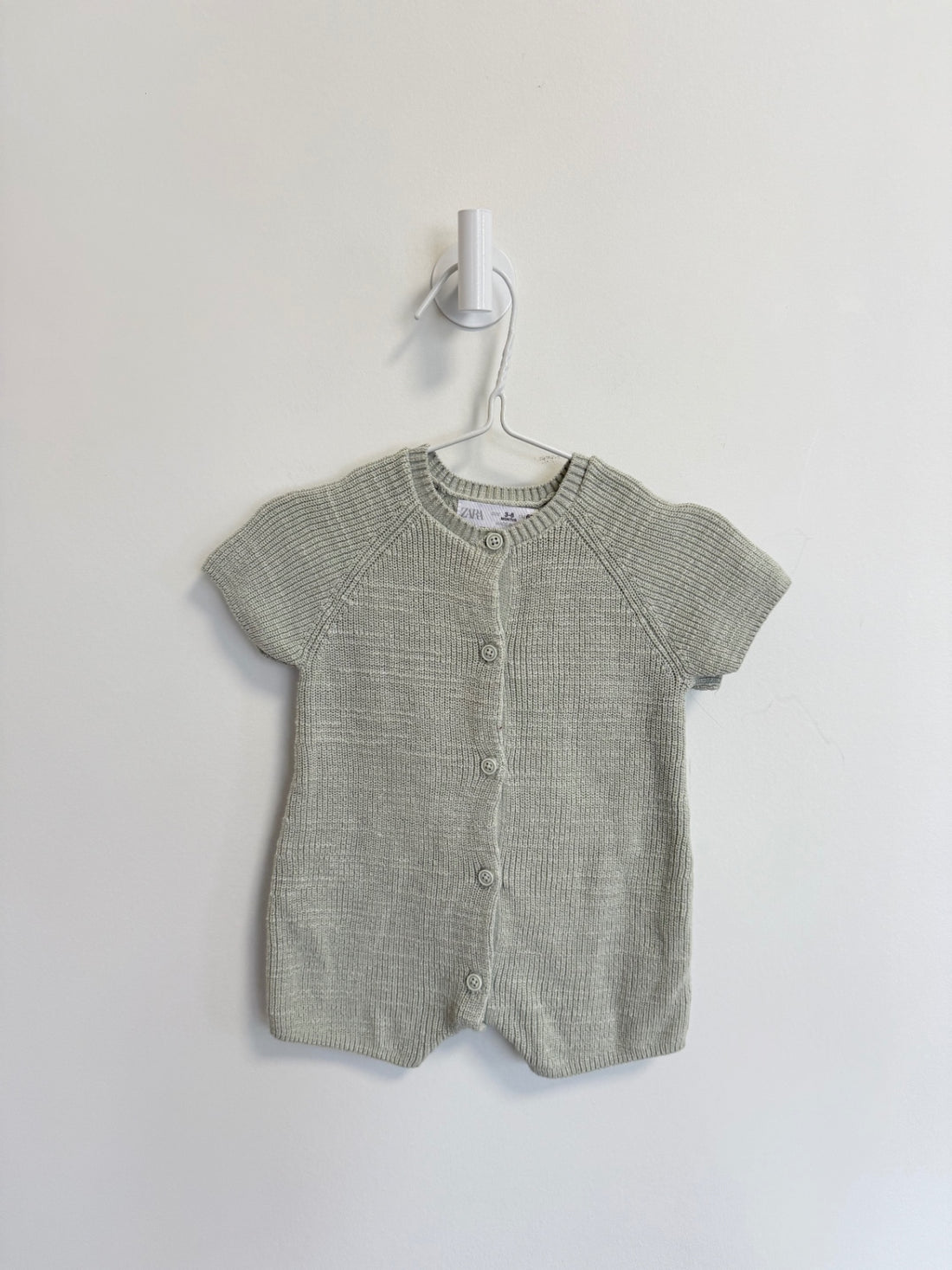 Zara Onesie 3-6 months Mint green
