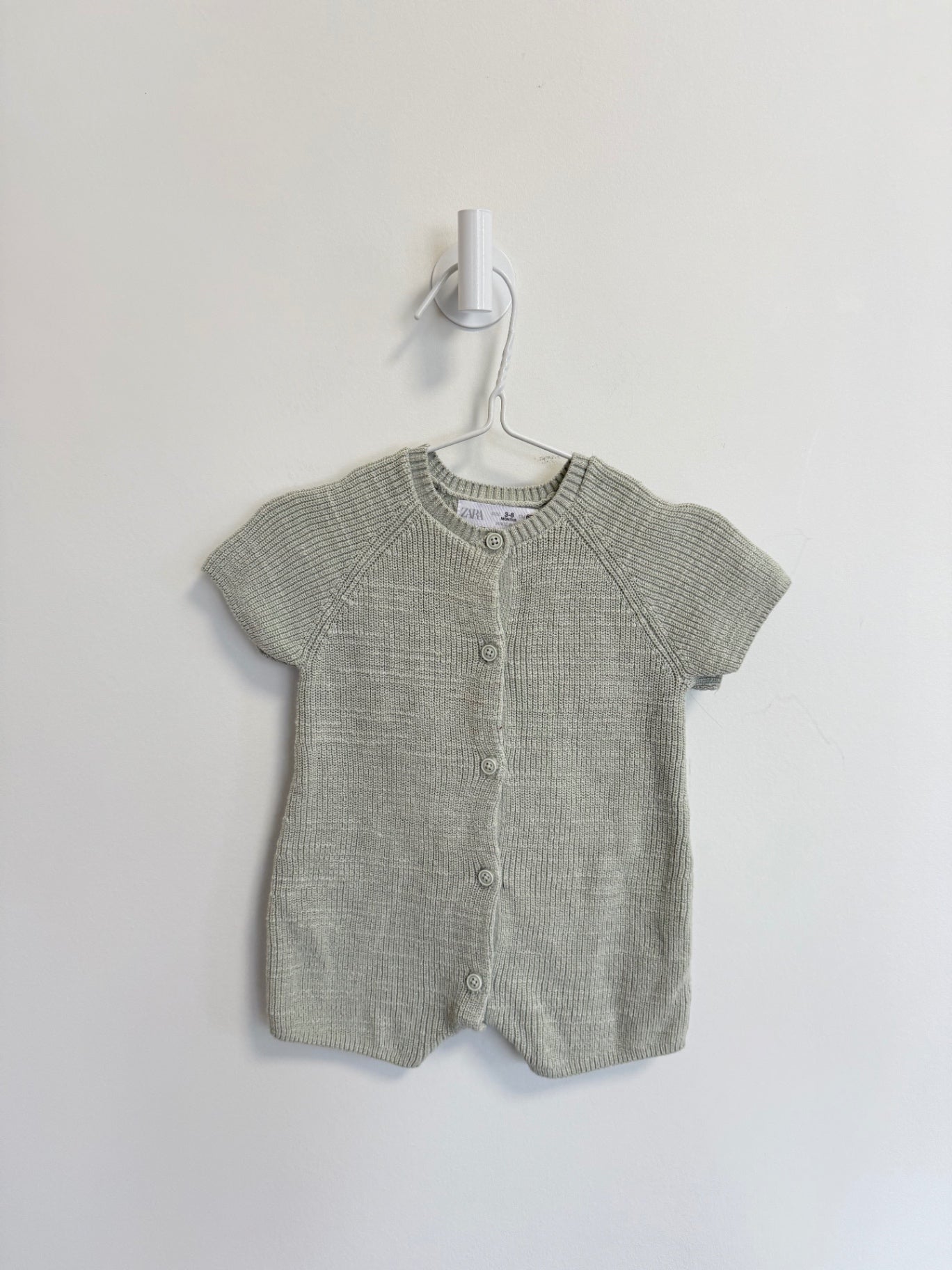 Zara Onesie 3-6 months Mint green