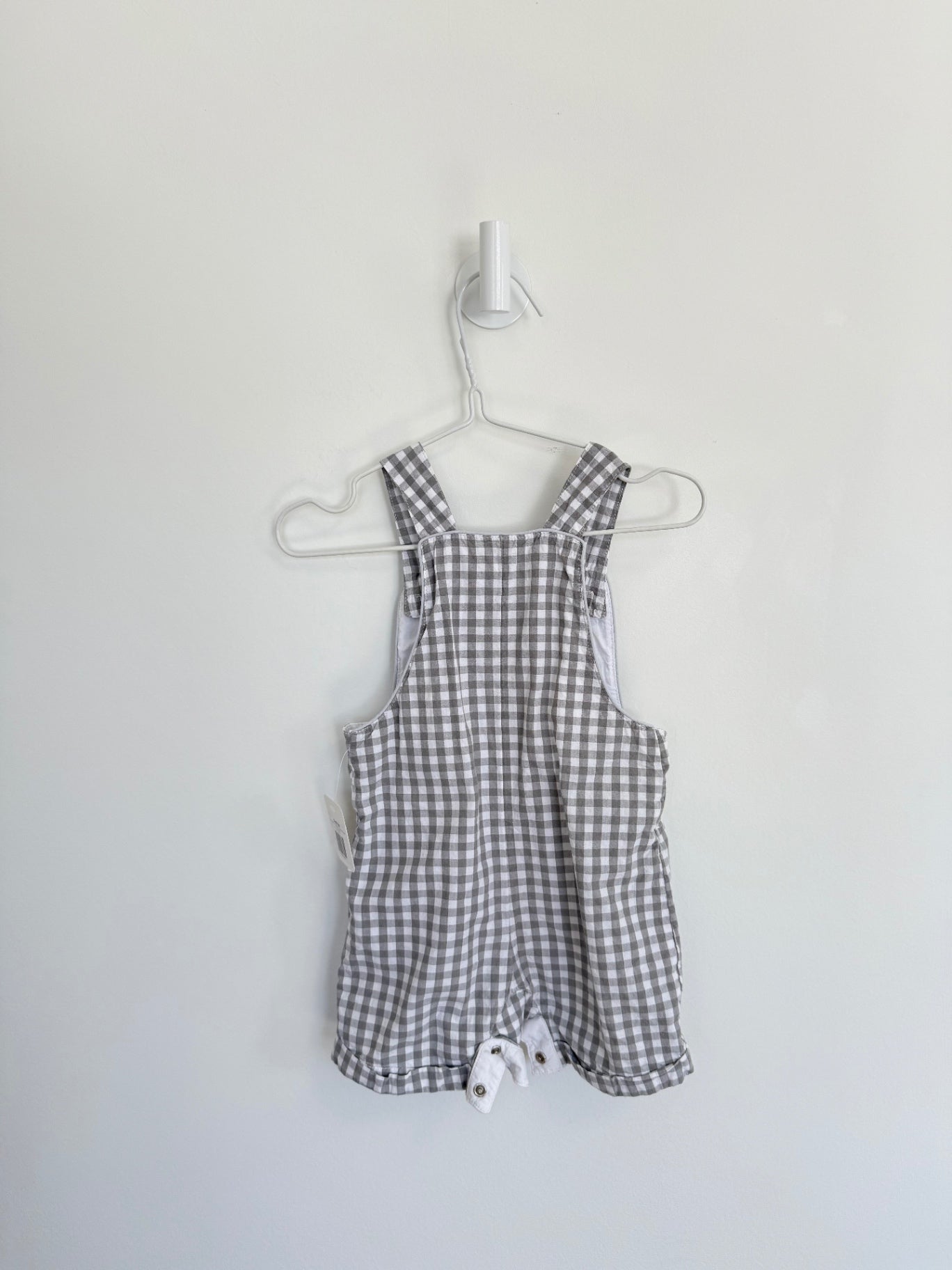 Unbranded Overalls 6-9 months Grey checkered