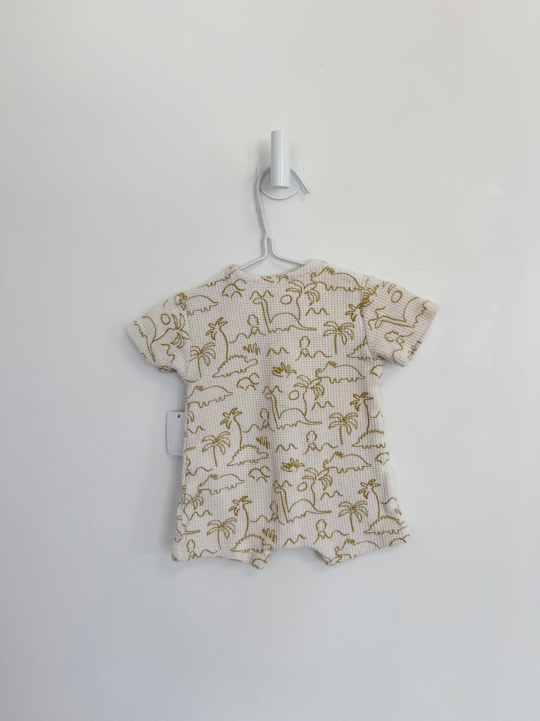 Zara Romper 3-6 months Cream dinos