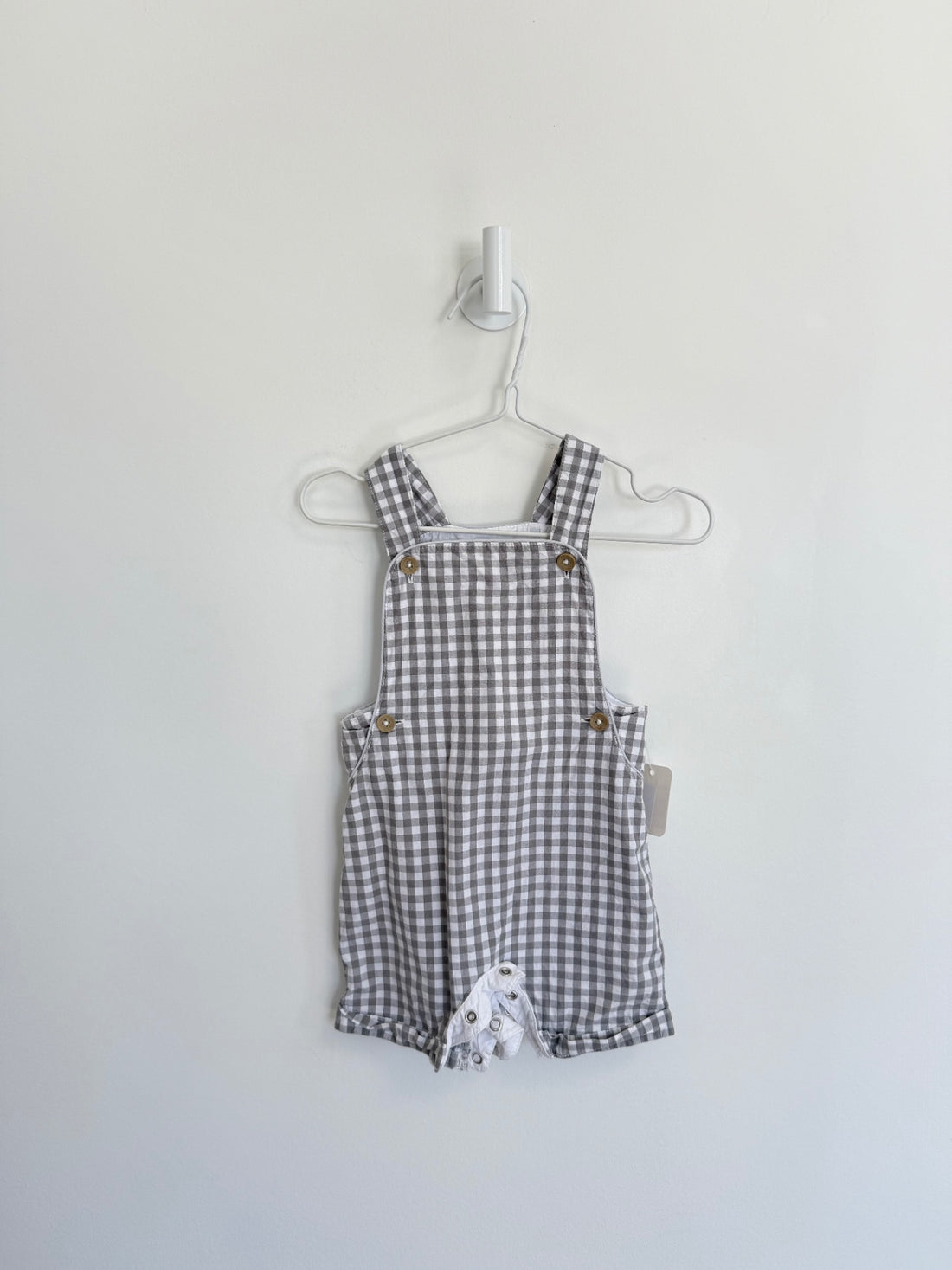 Unbranded Overalls 6-9 months Grey checkered