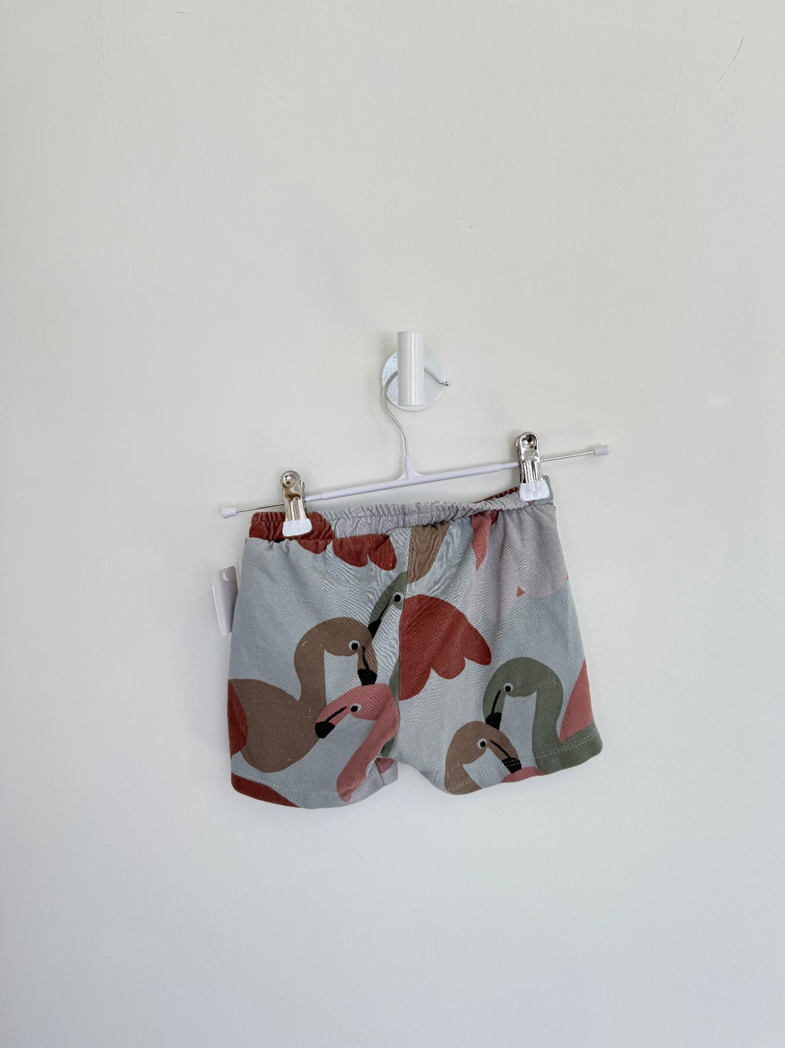 Zara Shorts 18-24 months Grey/Mauve Flamingo