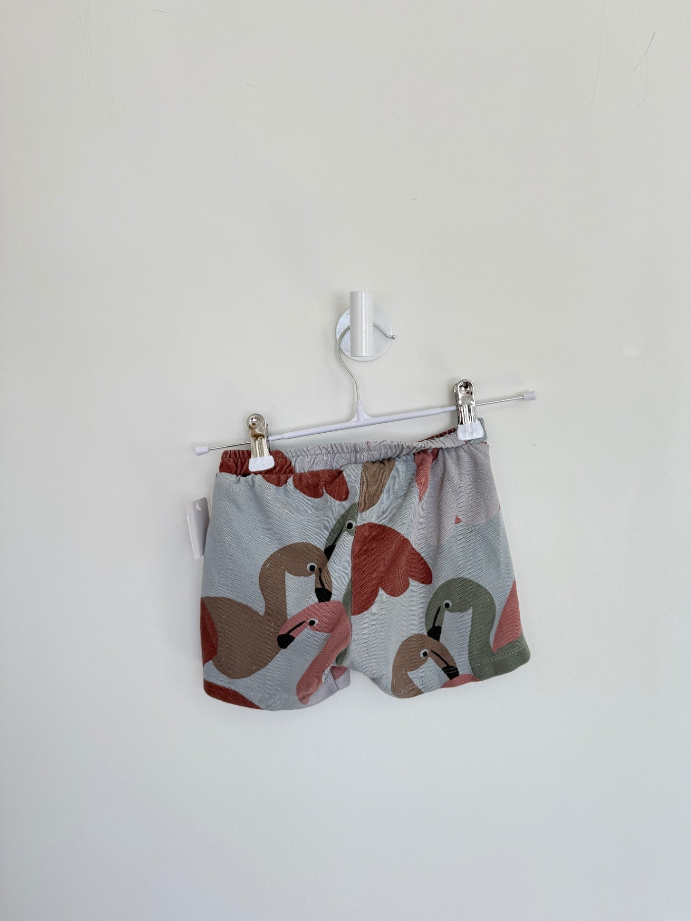 Zara Shorts 18-24 months Grey/Mauve Flamingo