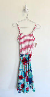 Deux par Deux Dress 5 years Stripe/Floral