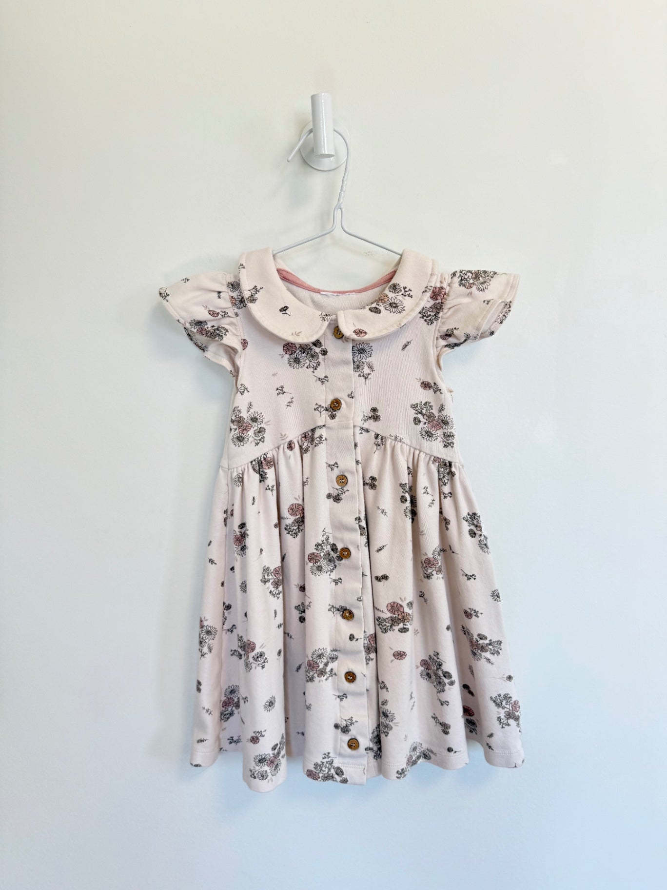 Unknown Dress 3 years Cream florals