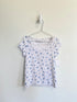 abercrombie kids Top 7-8 years White w/blue flowers