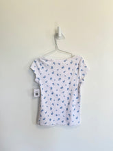 abercrombie kids Top 7-8 years White w/blue flowers