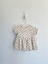Quincy Mae Dress 3-6 months Cream w/ florals