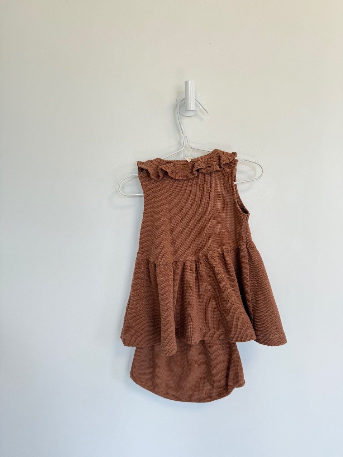 Quincy Mae Dress w/bloomers 6-12 months Brown