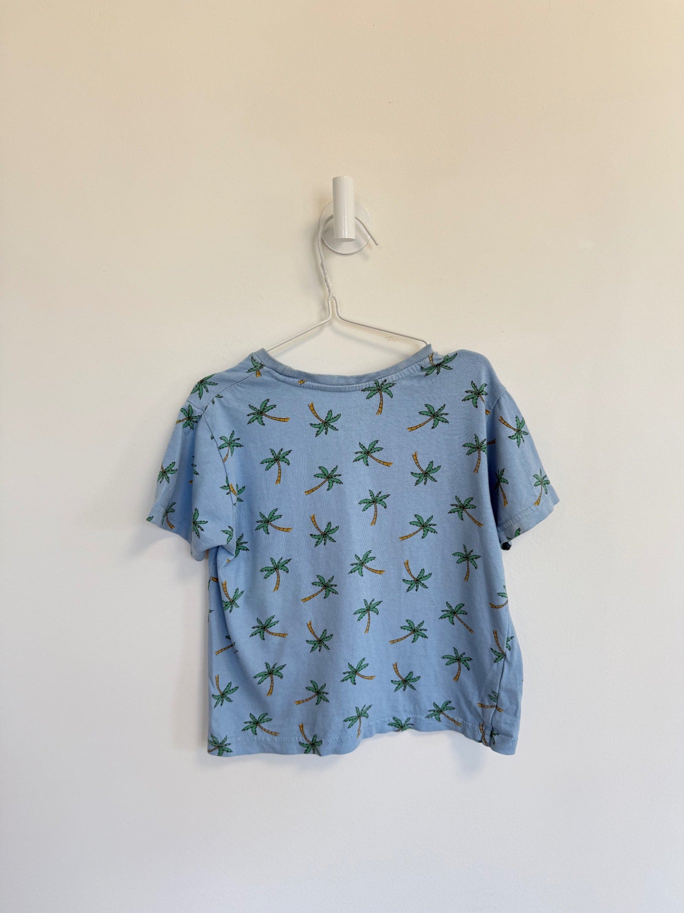 Primark T-Shirt 4-5 Years Blue, plam trees