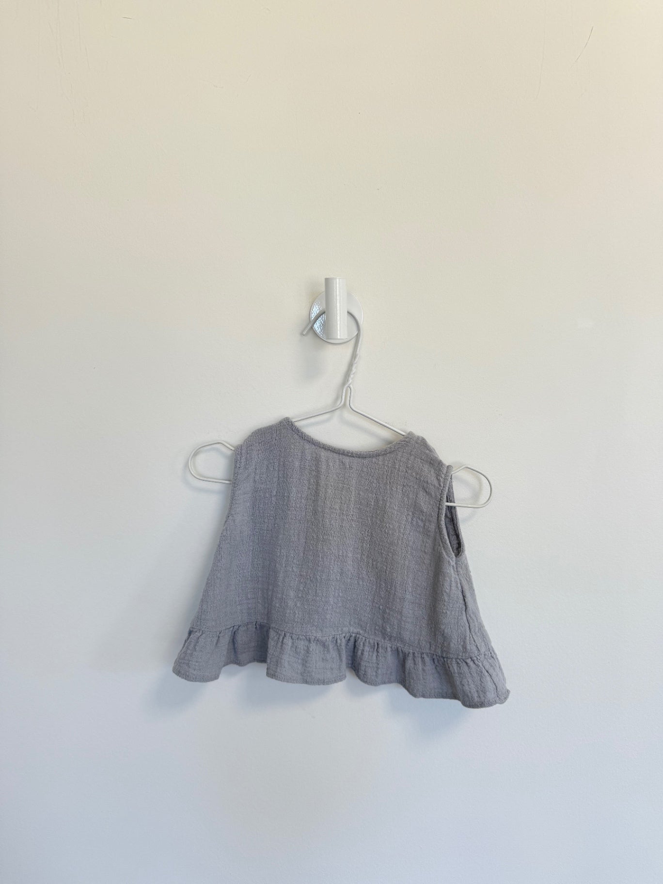 Vignette Top 3-6 months Light Blue
