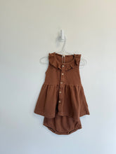Quincy Mae Dress w/bloomers 6-12 months Brown