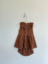Quincy Mae Dress w/bloomers 6-12 months Brown